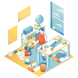 オリジナルイラスト リモートワーク#02