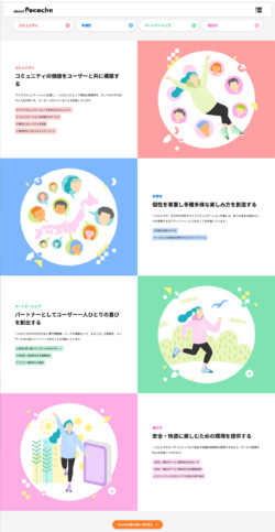 ライブコミュニケーションアプリ「Pococha」の取り組みを発信するWebサイト