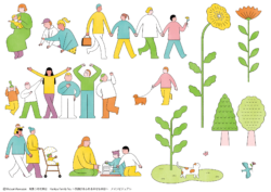 阪急うめだ本店にて開催される「Hankyu Family Fes.
~笑顔があふれる幸せな休日~」のメインビジュアル