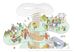 積水ハウスのテーマパーク「JUNOPARK」オープンキービジュアルを担当しました。
住まいを学びながらのびのびと過ごす子どもたちと家族を、充実したアクティビティとともに表現。
特徴的な内装や各アクティビティのポイントを押さえつつ、楽しさが伝わるようデフォルメしています。
イラスト制作協力:VISION TRACK