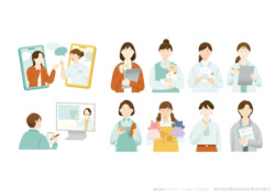 株式会社ファミワン様のイラスト
今回もコーポレートカラーを生かしながら、
相談や学びのシーン、
各専門家の方々を親しみやすく表現しています。
ファミワン様は今年で10周年!
これまでさまざまなイラストでご一緒してきました。
オンライン健康相談や月経・更年期・メンタルヘルスなど、多くの方の心と体を支える活動されています。
特設ページでは各専門家の方を描かせていただきました。
ぜひご覧ください。
https://famione.com/infographic2025/